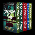 Stephen King Classic Collection 5-book paperback box set with colorful covers and titles from the renowned author's works.