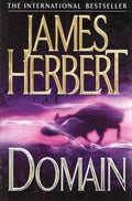Book cover for "Domain" by James Herbert featuring dark, atmospheric artwork with the title and author's name displayed.