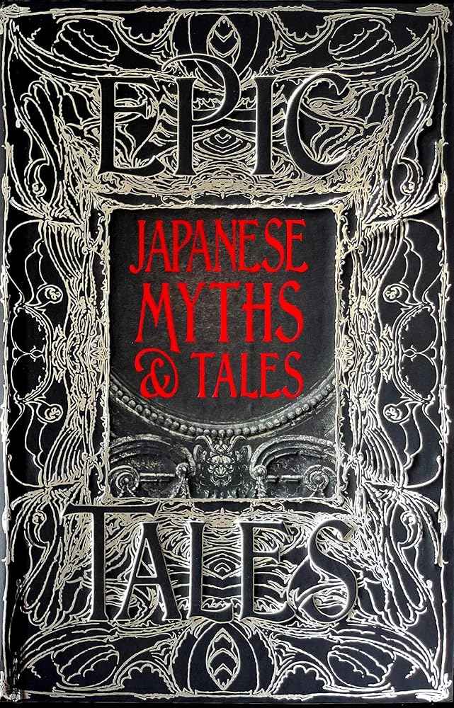 Japanese Myths & Tales book by Flame Tree Studio featuring traditional myth illustrations and storytelling artwork.