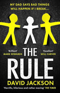 Paperback of "The Rule" by David Jackson, featuring the book cover with title and author text on a plain background.