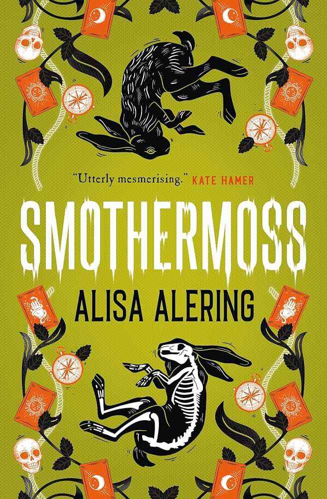 Paperback of Smothermoss by Alisa Alering, featuring a mysterious Appalachian landscape on the cover.