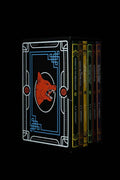 Six hardcover books by H.P. Lovecraft in a collection set, featuring classic horror stories and vintage-style book covers.
