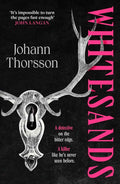 Paperback of Whitesands by Johann Thorsson, featuring the book cover with title and author’s name.