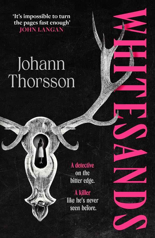 Paperback of Whitesands by Johann Thorsson, featuring the book cover with title and author’s name.