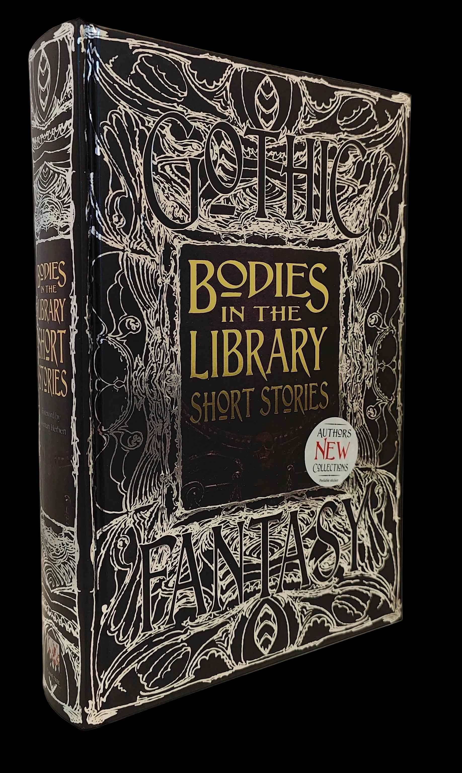 Cover image of "Bodies in the Library Short Stories" Gothic fantasy book by Rosemary Herbert, featuring dark, mysterious artwork.